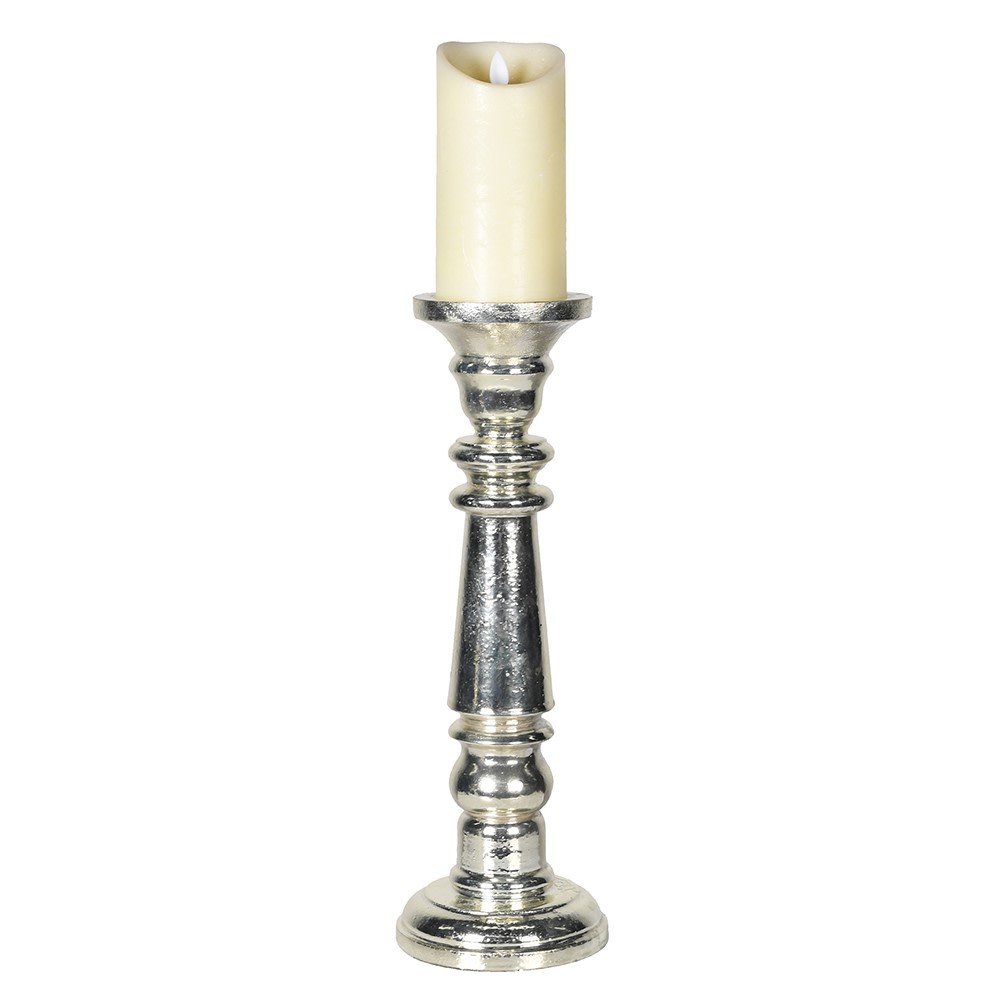 Small Antique Silver Candle Stick - LUXONAS