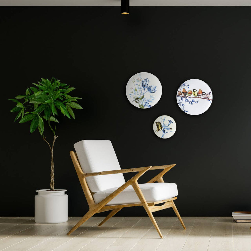 Small Butterfly Flower Wall Plate - LUXONAS