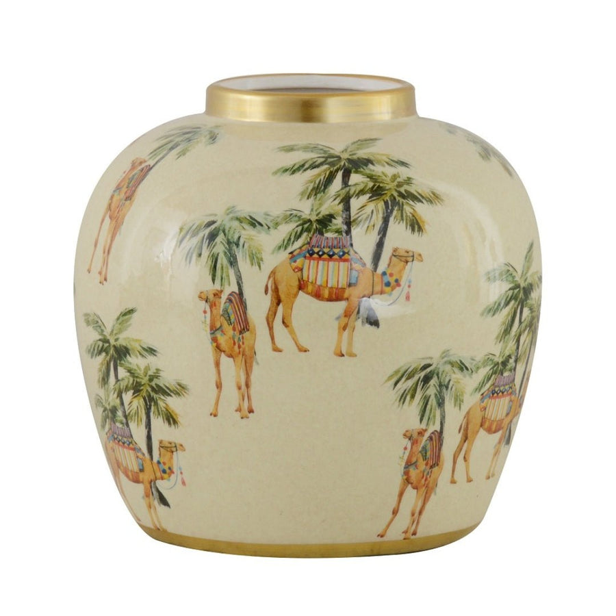 Small Camel Ceramic Vase