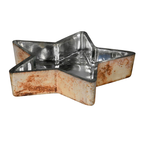 Small Copper Star Candleholder