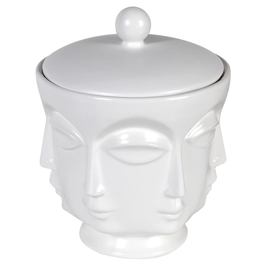 Small Faces Lidded Jar - LUXONAS