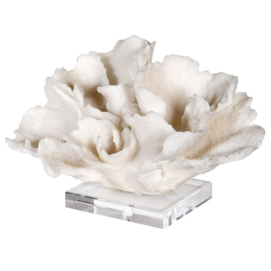 Small Faux Coral Sculpture on Decorative Base
