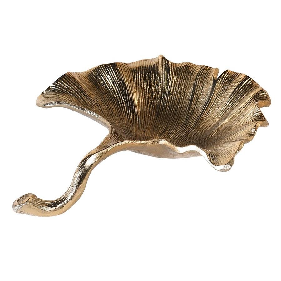Small Gold Ginkgo Leaf Bowl