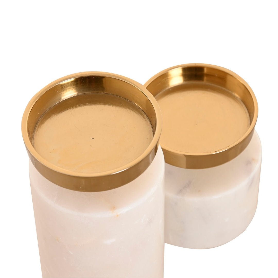 Small Granite Base Candle Holder - LUXONAS