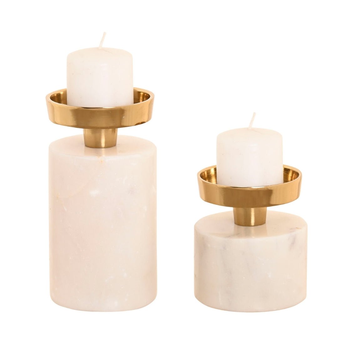 Small Granite Base Candle Holder - LUXONAS