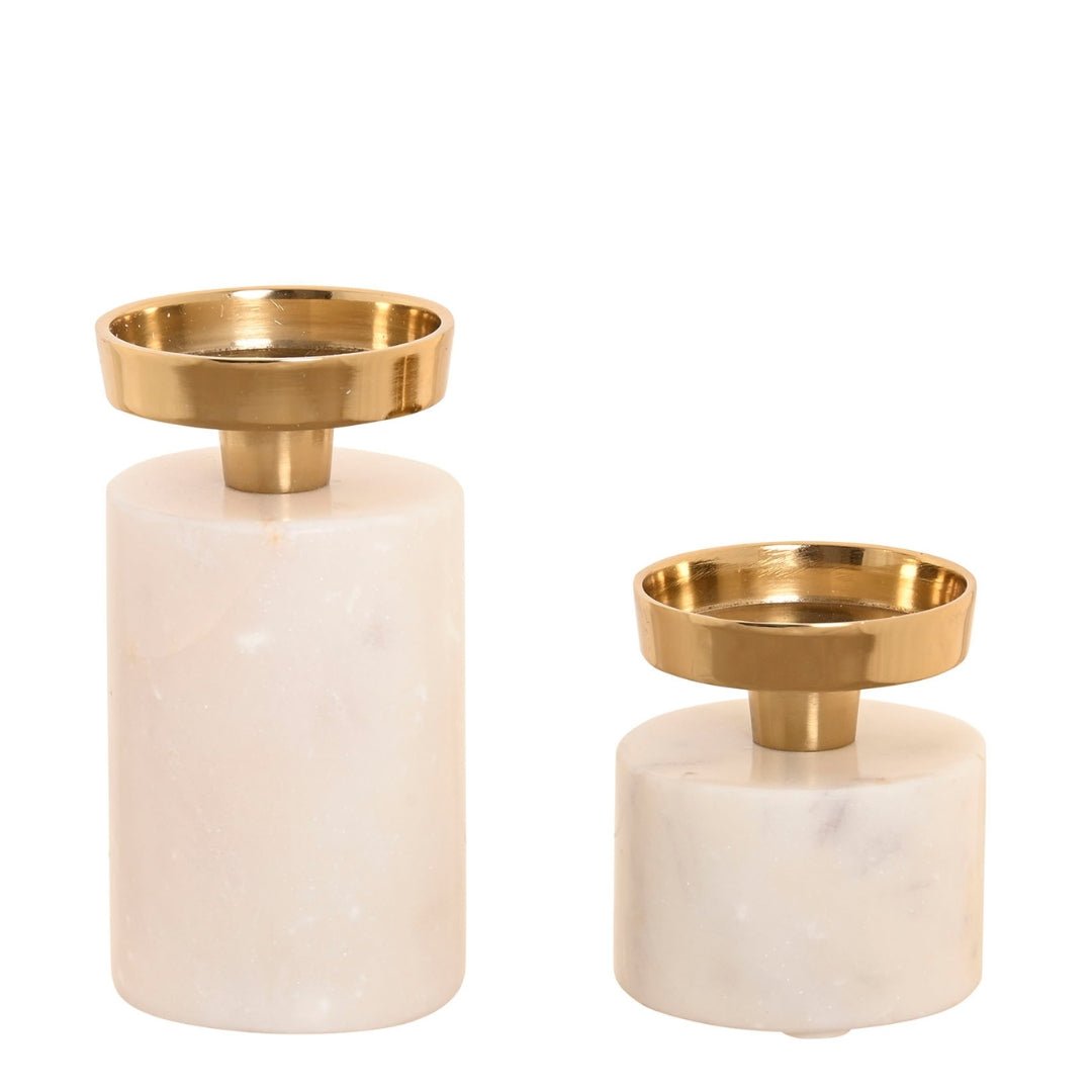 Small Granite Base Candle Holder - LUXONAS