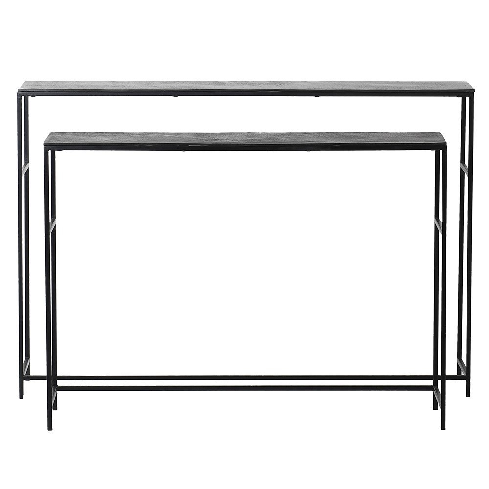 Small Graphite Console Table - LUXONAS
