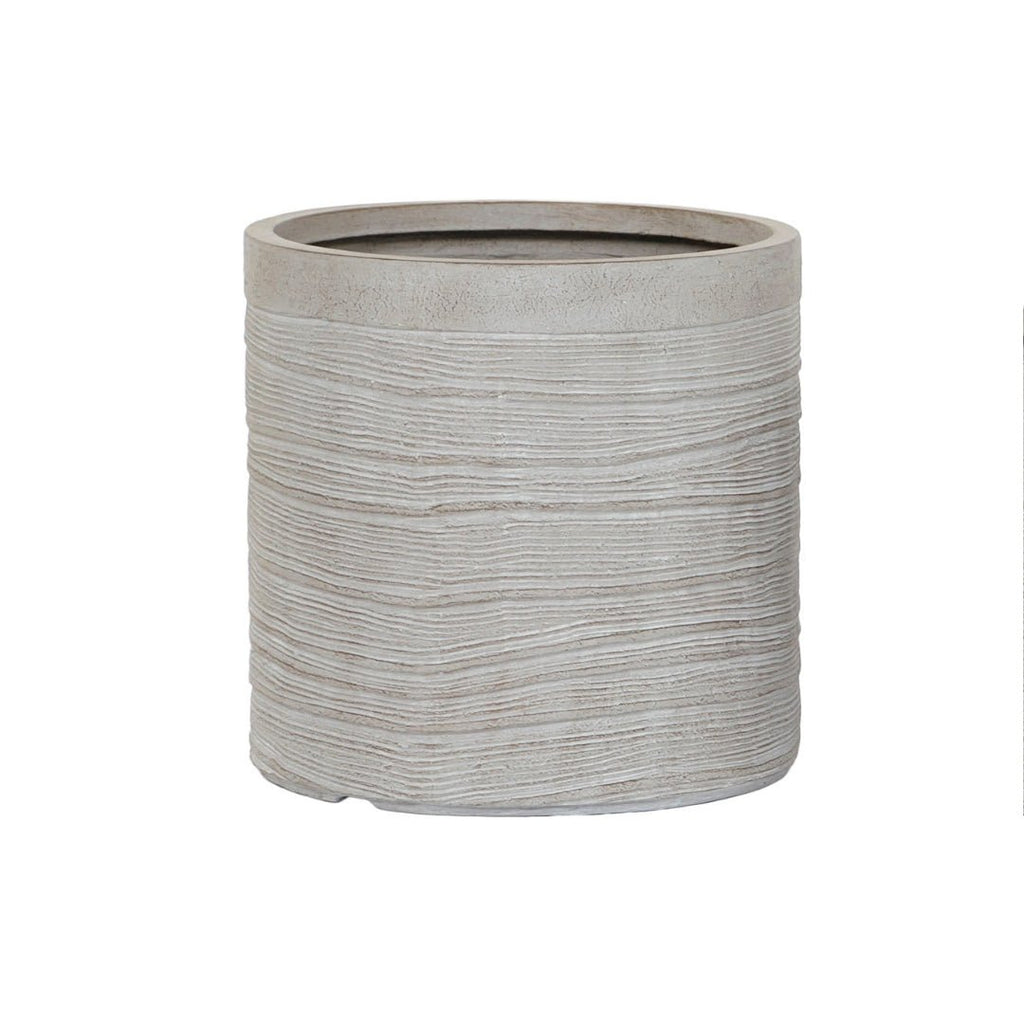 Small Grey Fibre Planter - LUXONAS