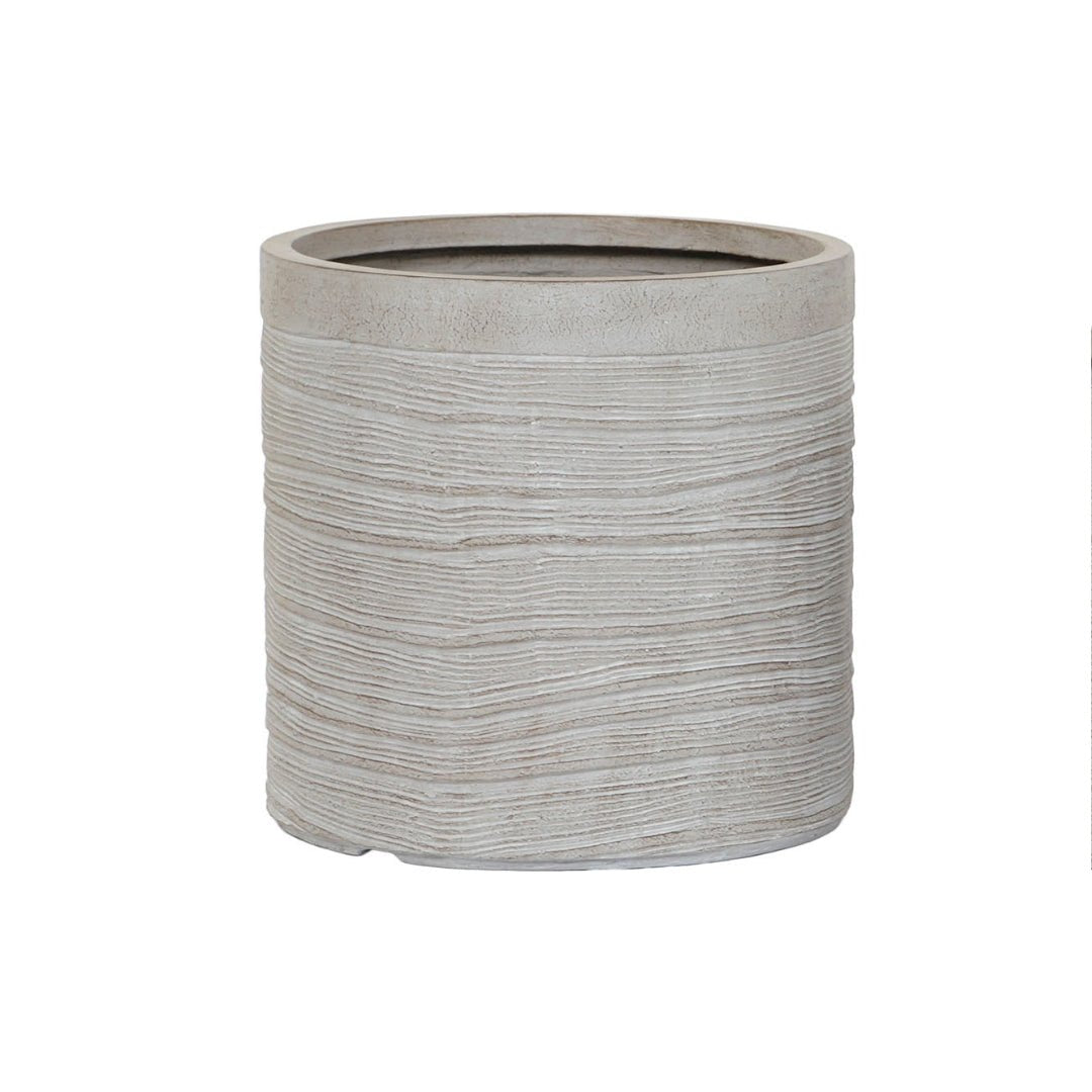 Small Grey Fibre Planter - LUXONAS