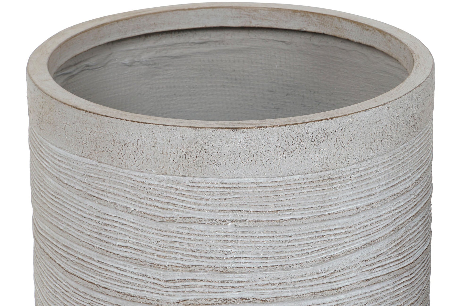 Small Grey Fibre Planter - LUXONAS