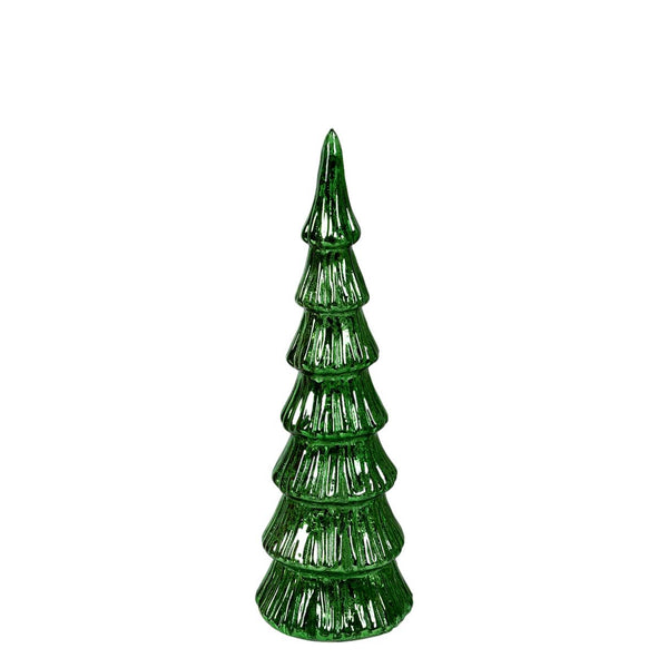Small Lit Green Christmas Tree