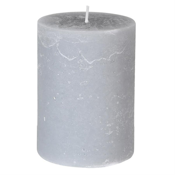 Small Rustic Grey Candle