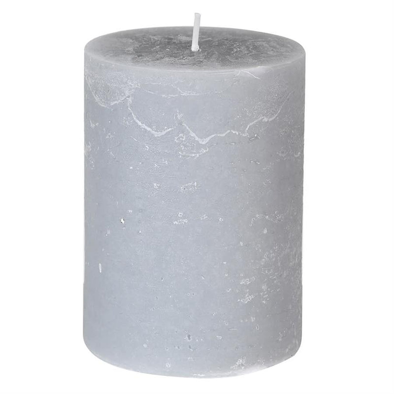 Small Rustic Grey Candle