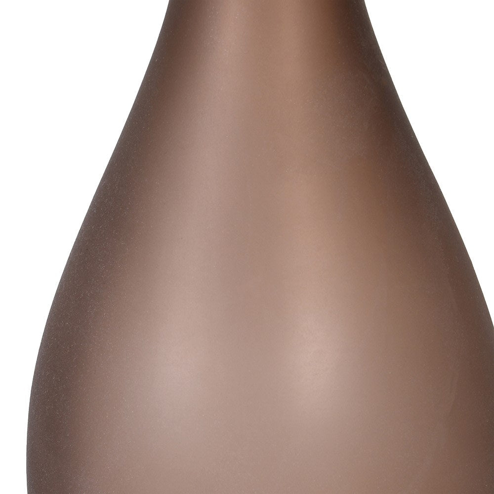 Small Sandblasted Glass Thin Curve Vase - LUXONAS