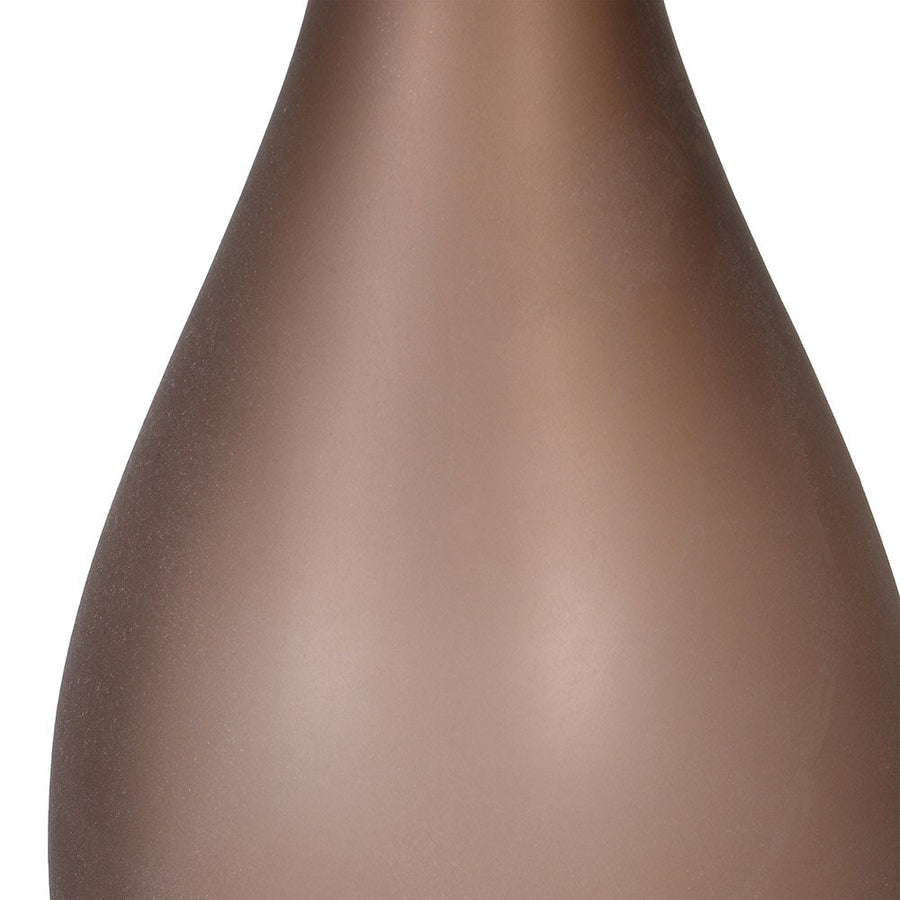 Small Sandblasted Glass Thin Curve Vase