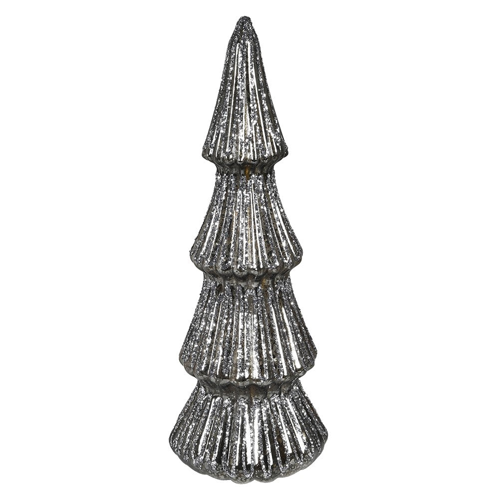 Small Silver LED Christmas Tree | Elegant Holiday Decor - LUXONAS
