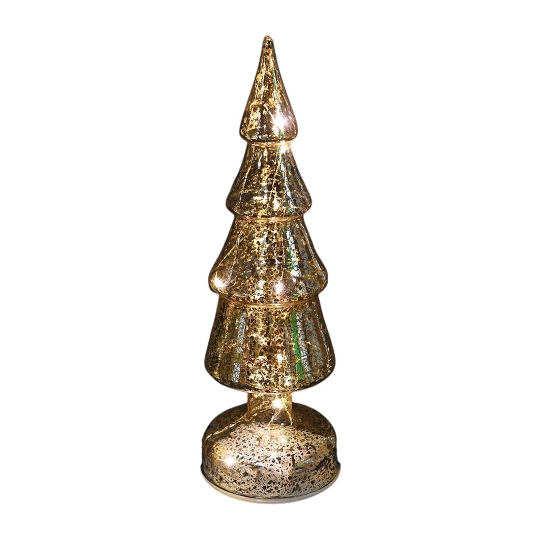 Small Silver Lit Tree - Elegant Holiday Decor - LUXONAS