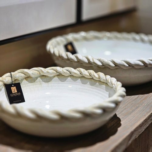 Small Slip Glaze Bowl - LUXONAS HOME