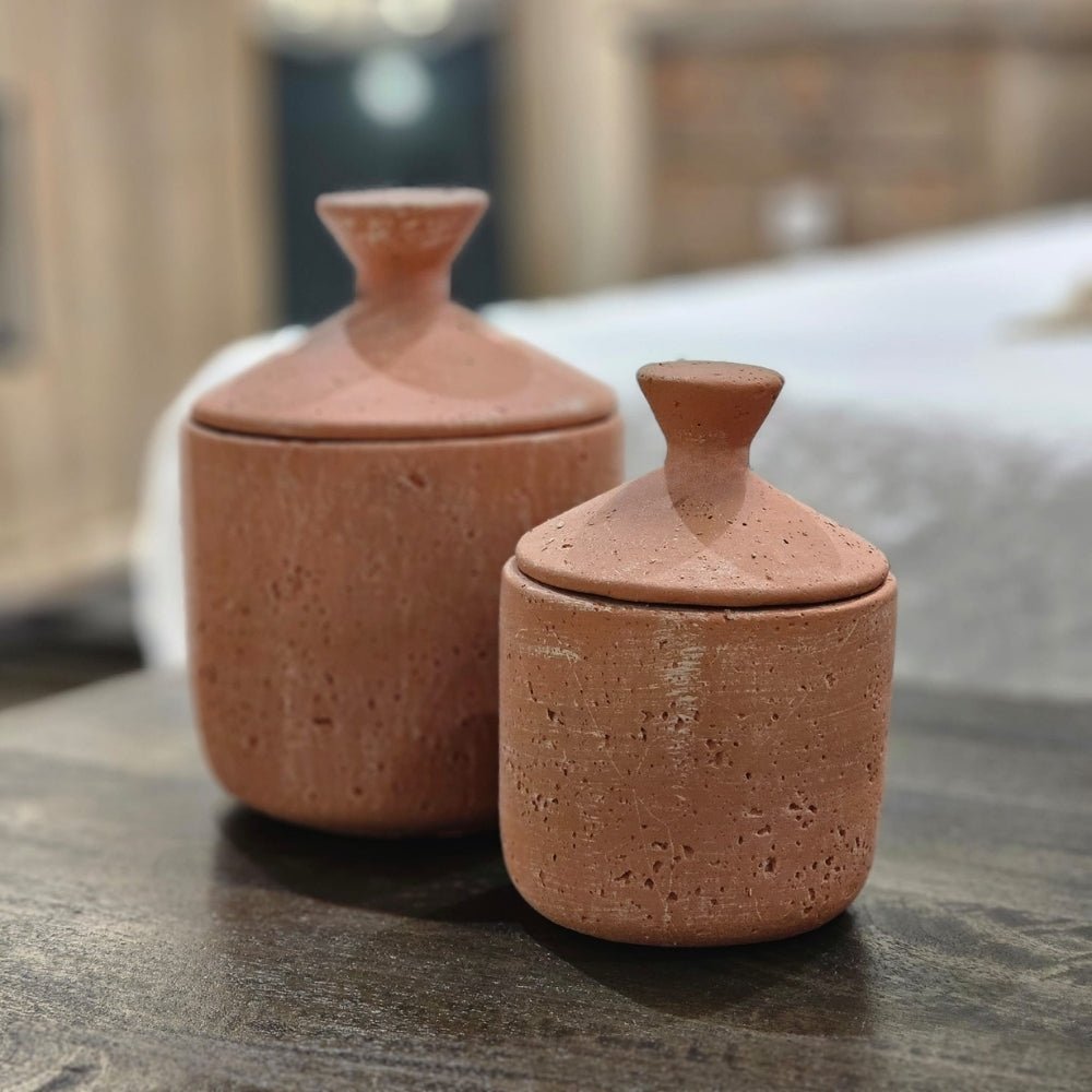 Small Terracotta Jar for Dry Flowers - LUXONAS HOME