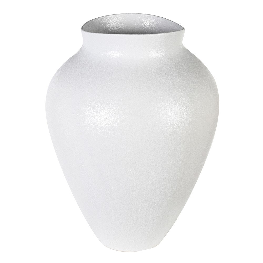 Small White Finish Vase - LUXONAS