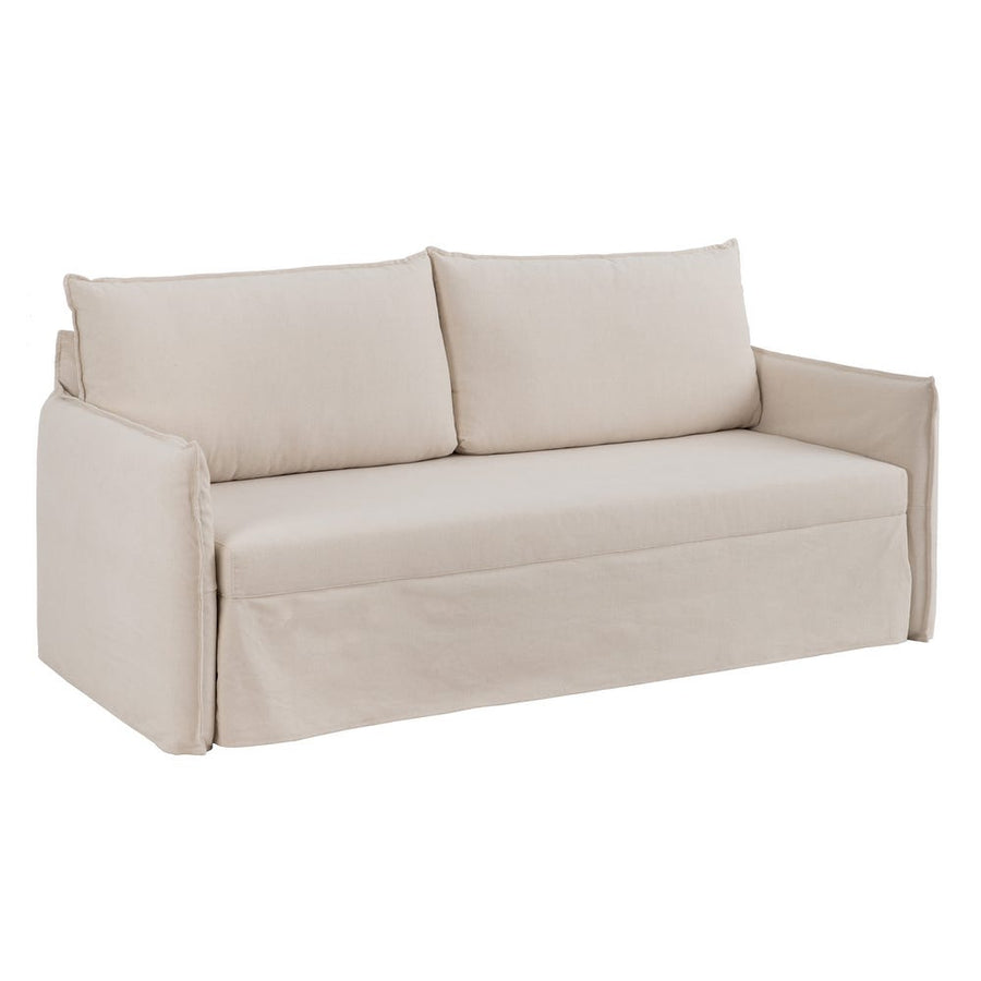 Biege Fabric Sofa Bed