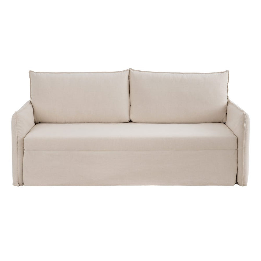 Biege Fabric Sofa Bed