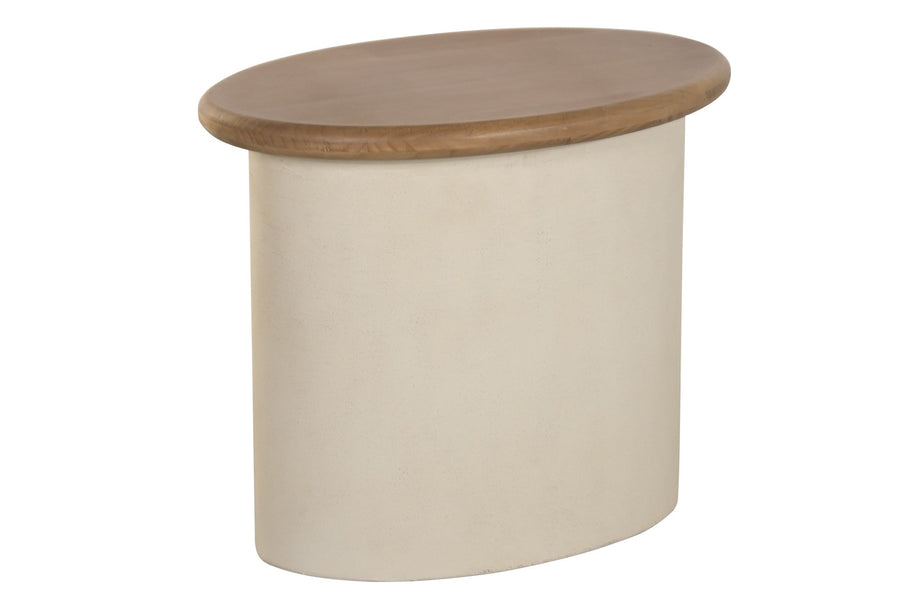 Spruce Side Table, Cream