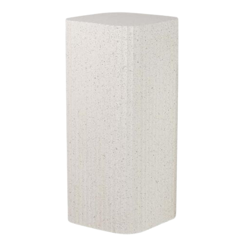 Square Tall White Pedestal - Elegant Display Stand