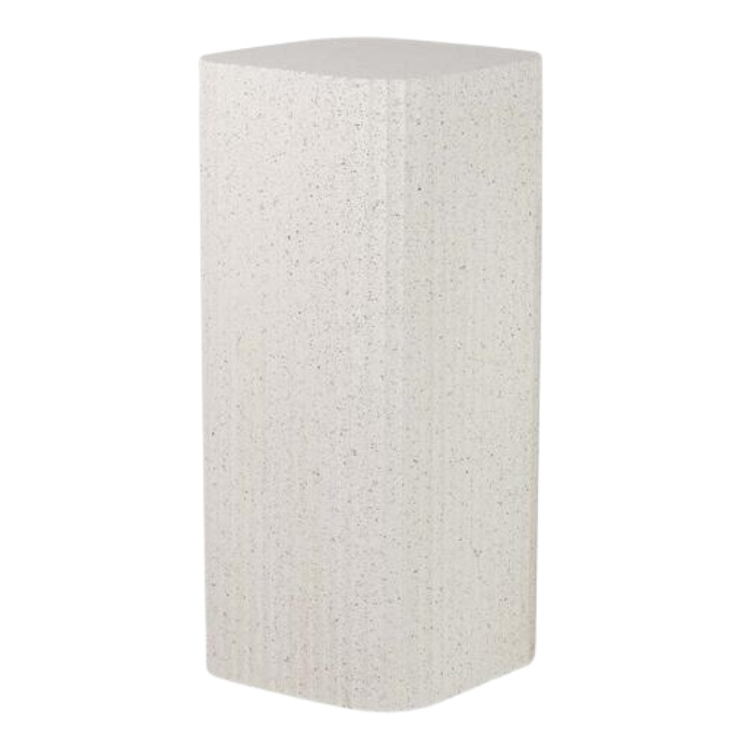 Square Tall White Pedestal - Elegant Display Stand