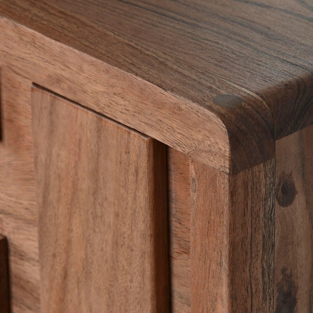 Squares Acacia Sideboard - LUXONAS
