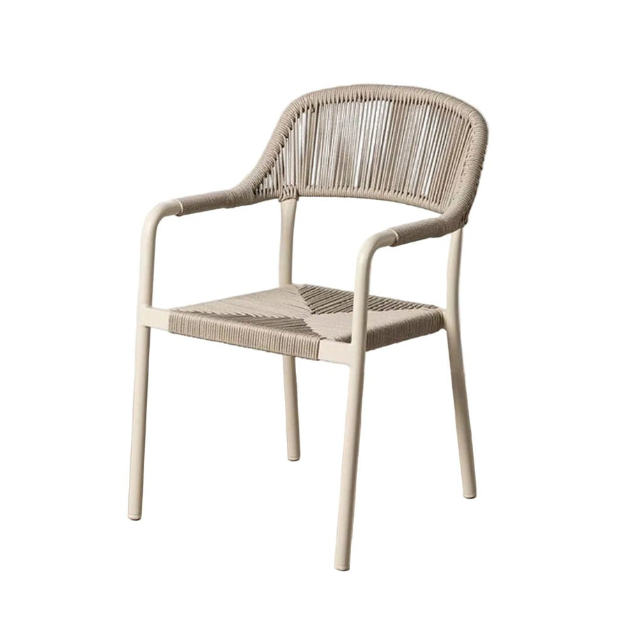 Stackable Aluminum Frame Outdoor Chair with PE Rattan