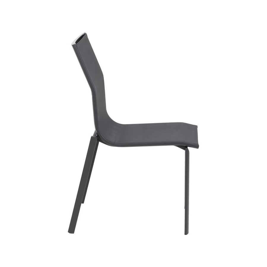 Stackable Aluminum Frame Textilene Chair 49 x 62 x 90 cm