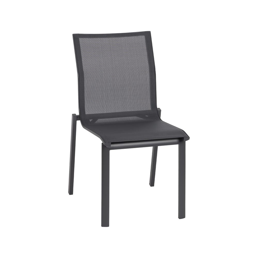 Stackable Aluminum Frame Textilene Chair 49 x 62 x 90 cm