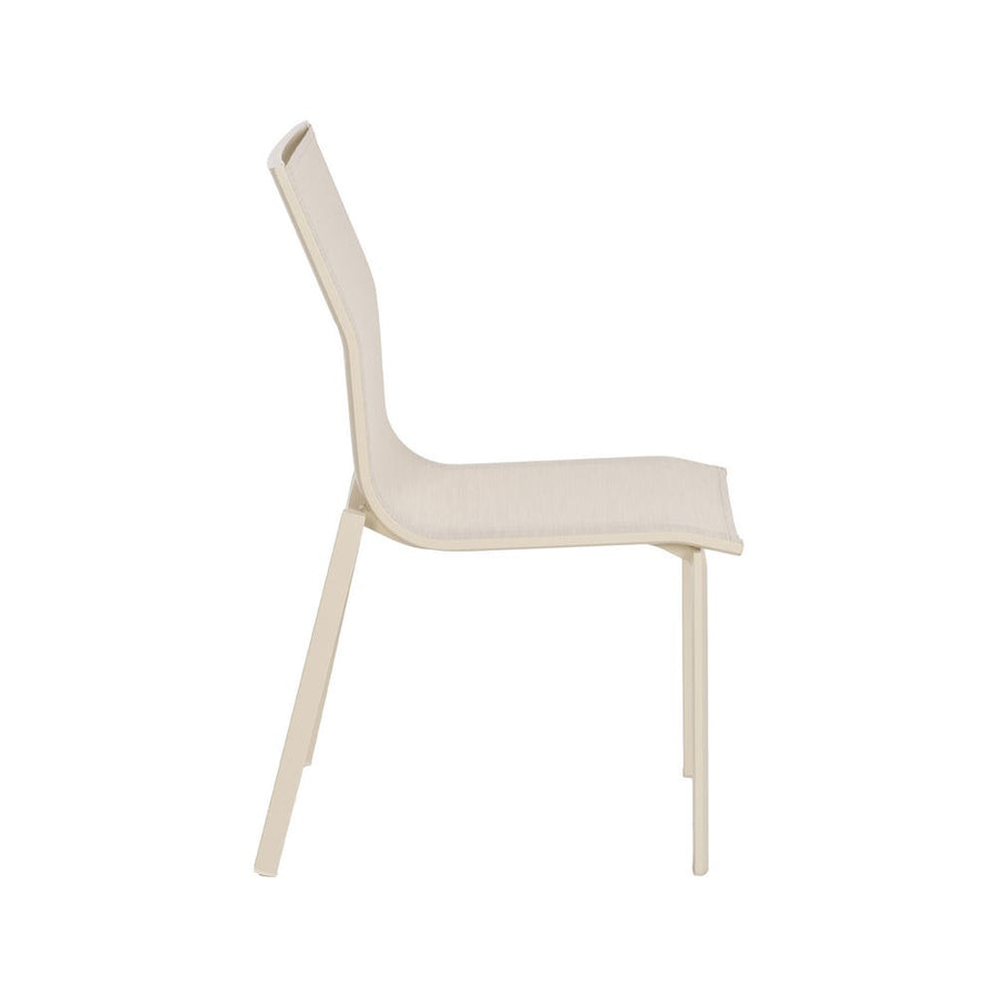 Stackable Aluminum Frame Textilene Chair 49 x 62 x 90 cm
