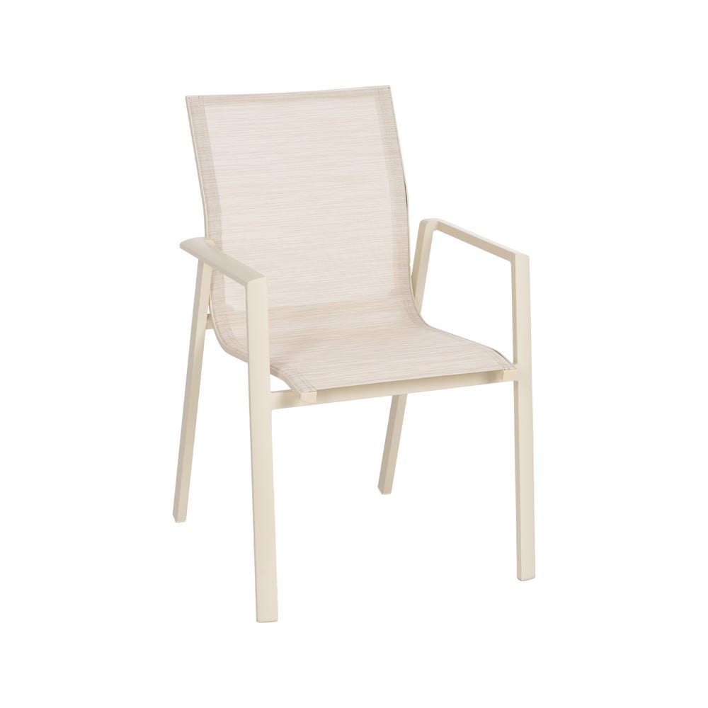Stackable Aluminum Textilene Chair 57 x 62.5 x 88 cm
