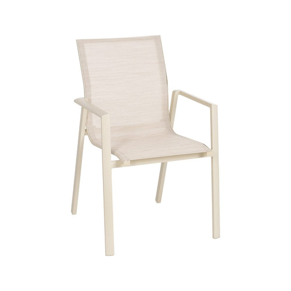 Stackable Aluminum Textilene Chair 57 x 62.5 x 88 cm