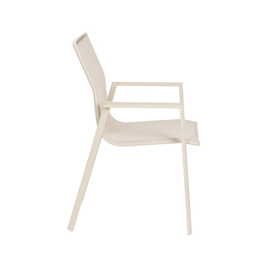 Stackable Aluminum Textilene Chair 57 x 62.5 x 88 cm