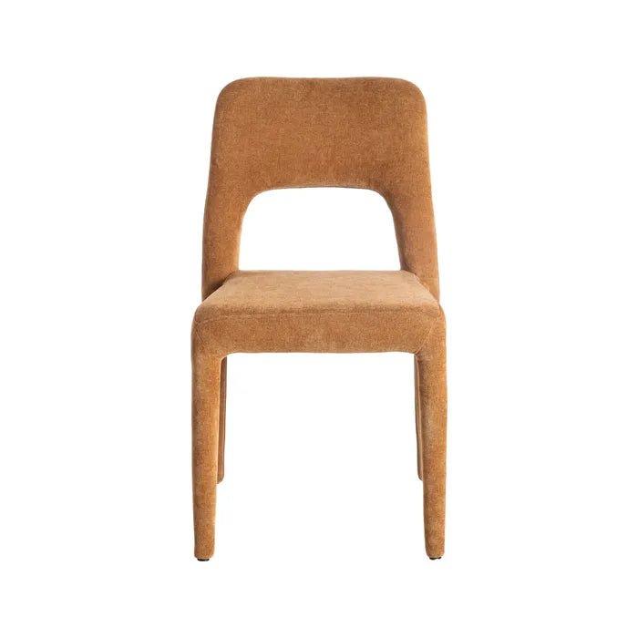 Stackable Brown Fabric Chair