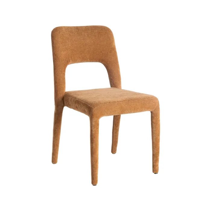 Stackable Brown Fabric Chair