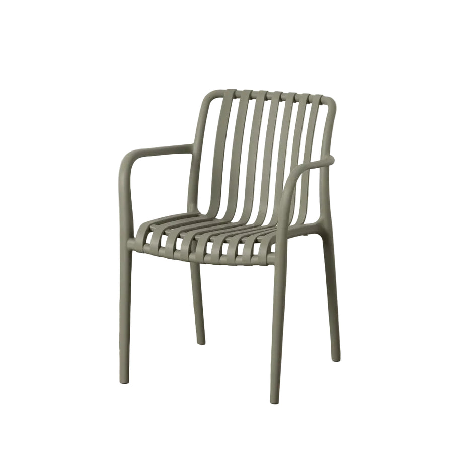 Green Polypropylene Chair w/Arms