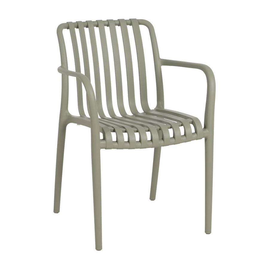 Green Polypropylene Chair w/Arms
