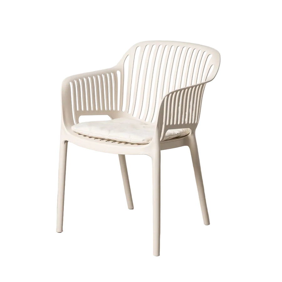 White Outdoor Chair Made of Polypropylene
