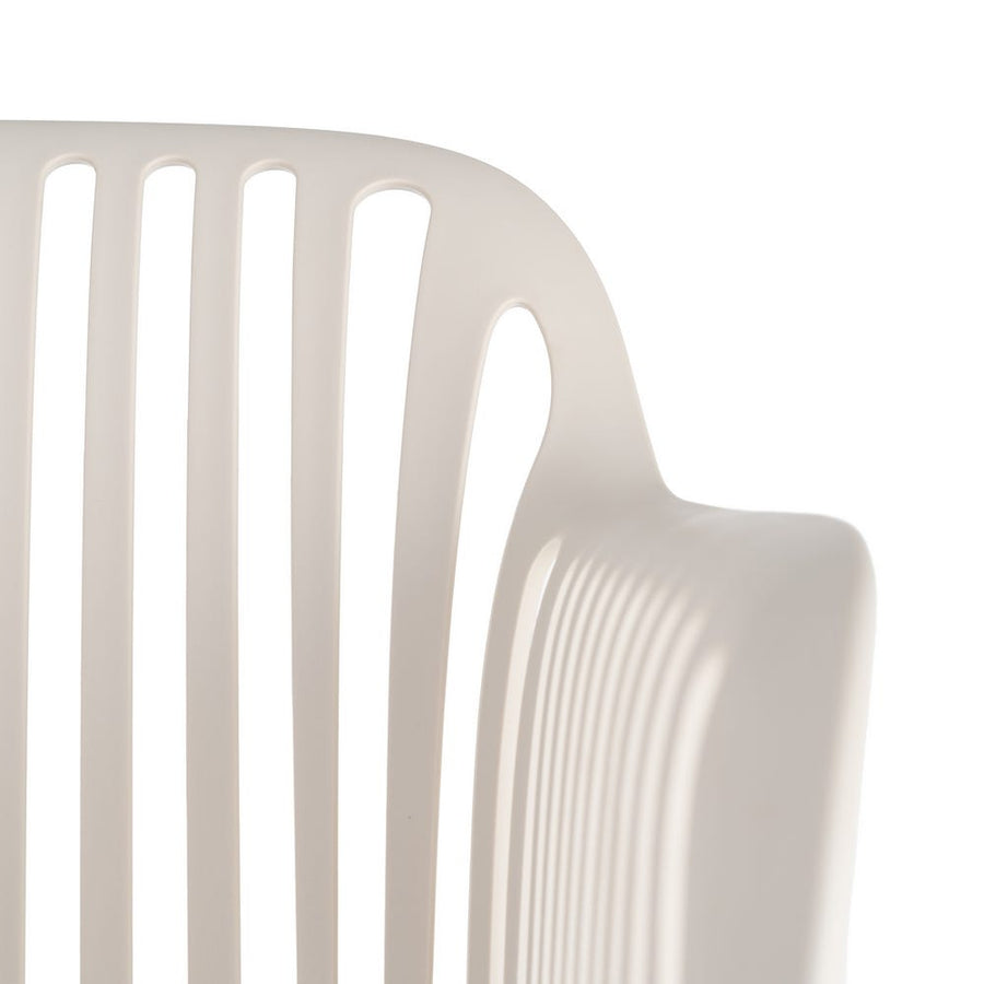 White Outdoor Chair Made of Polypropylene