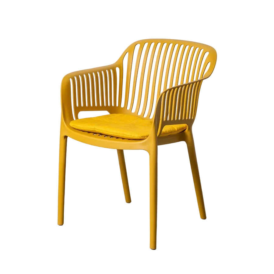 Yellow Outdoor Chair Made of Polypropylene