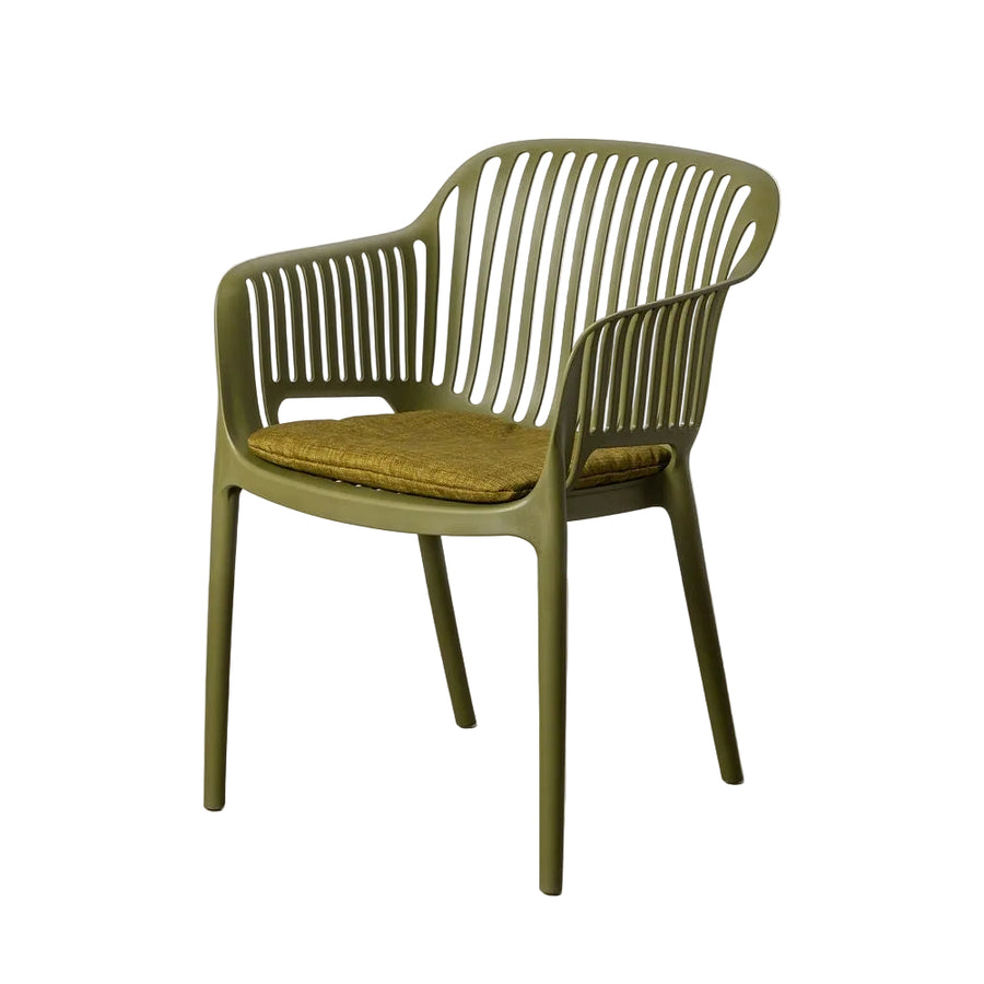 Green Outdoor Chair Made of Polypropylene