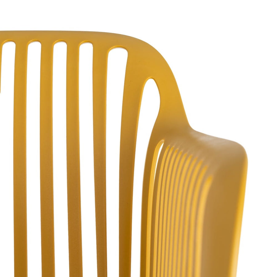 Yellow Outdoor Chair Made of Polypropylene