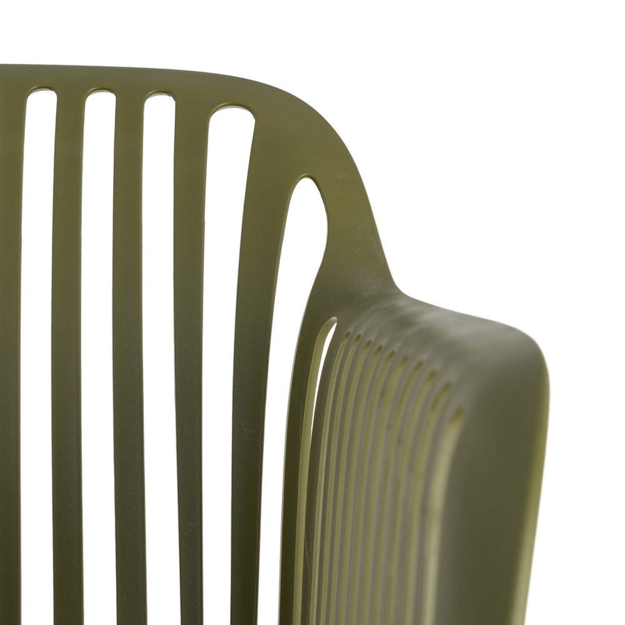 Green Outdoor Chair Made of Polypropylene