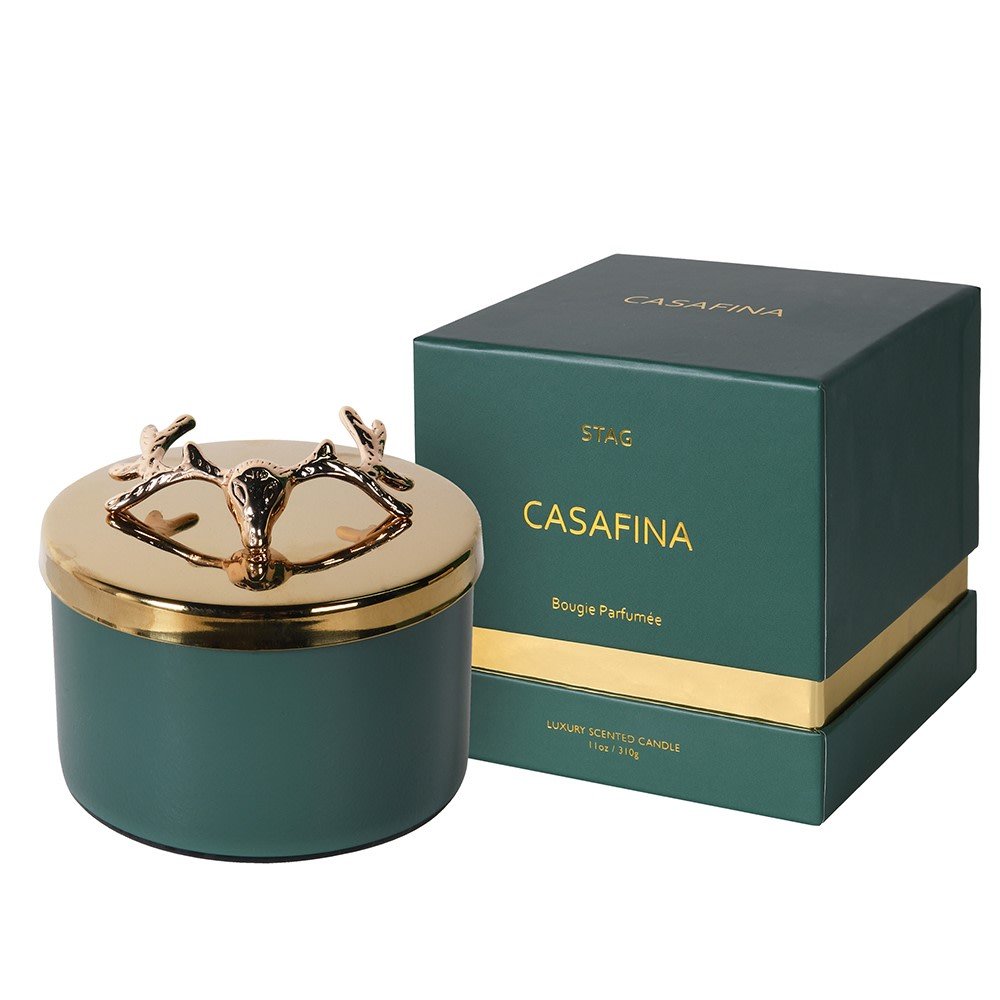 Stag Pine & Vetiver Candle with Box - LUXONAS
