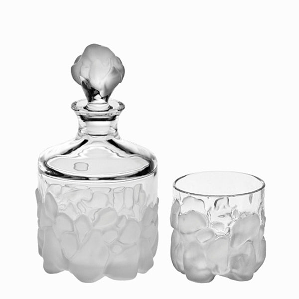 'Stone' Crystal Whisky Set