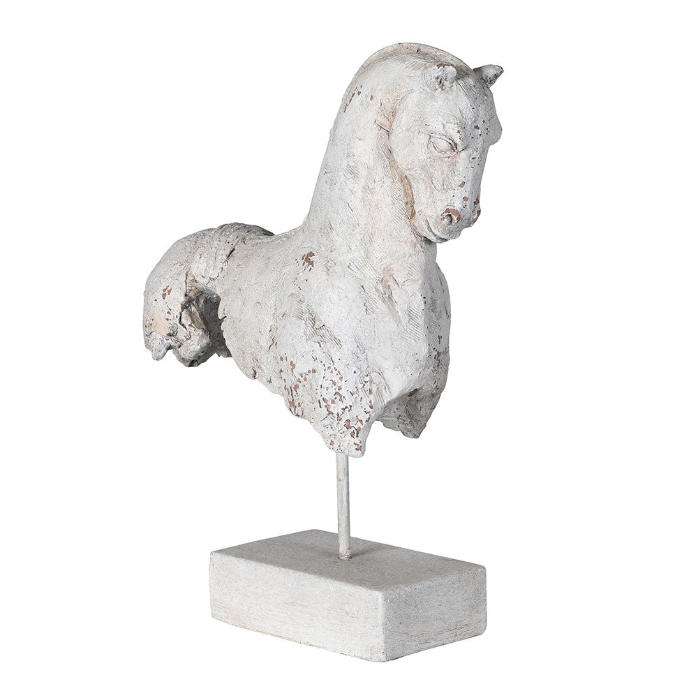 Stone Effect Horse Sculpture - LUXONAS